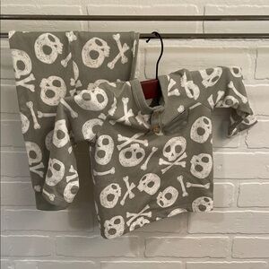 Green Skull and Crossbones Set